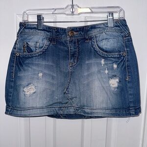 Maurices Mini Jean Skirt